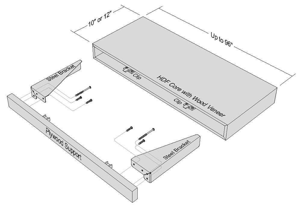 Floating Shelves 1 Floating Shelf Specifications