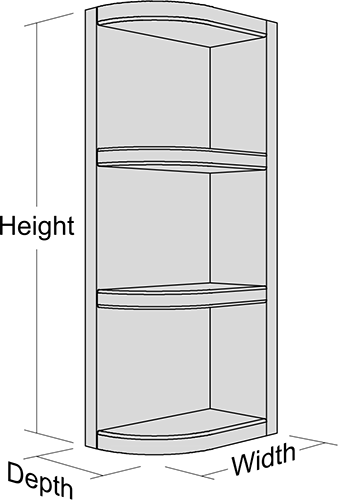 Knick Knack Shelves 3 Knick Knack Shelves
Round